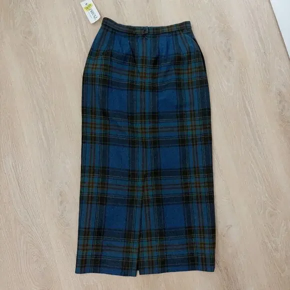 Women’s Pendleton Vintage Wool Plaid MIDI Skirt Size 6 - Picture 4 of 7